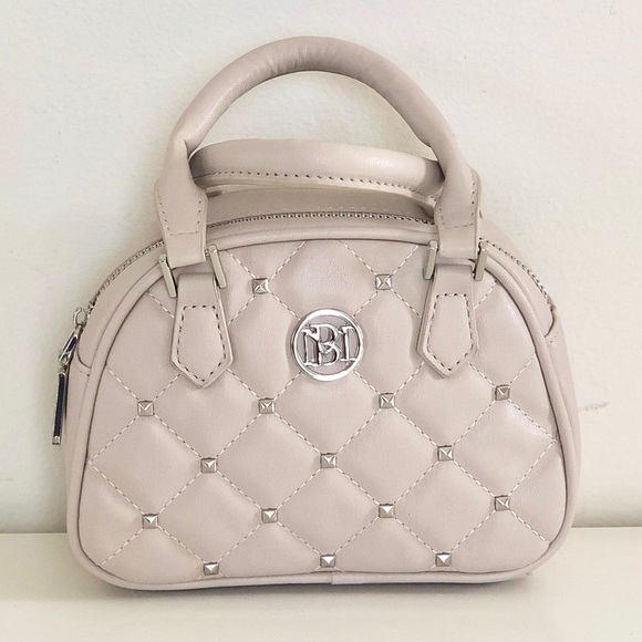 Badgley Mischka Quilted Crossbody Mini Bag with Silver-Tone Studs - Picture 8 of 16